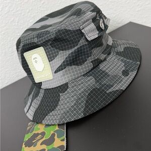 A Bathing Ape Grid Camo Bucket Hat